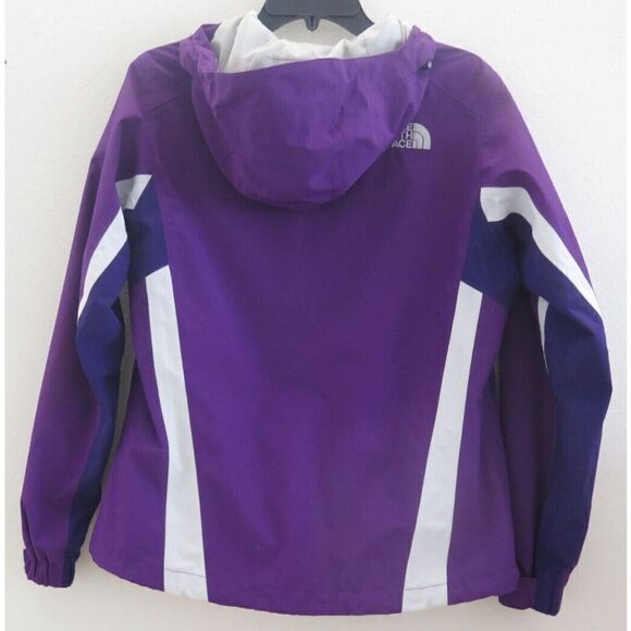 The North Face Women's Sz S Purple/Gray Full Zip Hooded Hyvent Jacket $180 - Picture 2 of 16